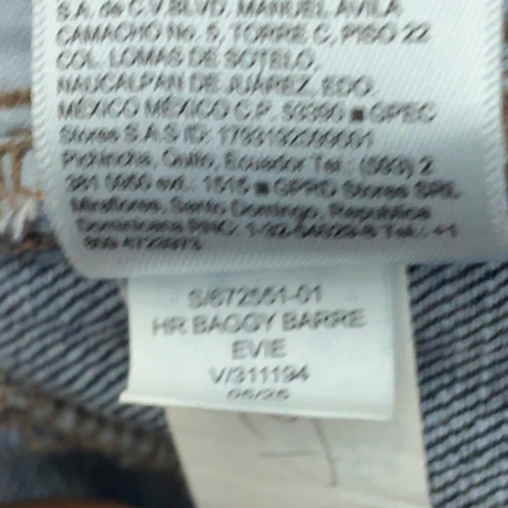 NWT Old Navy High-Rise Barrel Leg Solid Jeans Dark Indigo Modern Baggy Size 14 - Picture 9 of 9